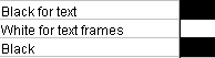 color table from text framing