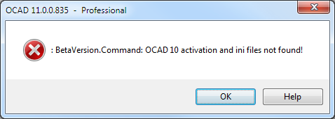 File:ErrorMessageOCAD11BetaInstallation.png