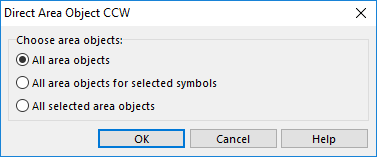 Change Area Objects to CCW