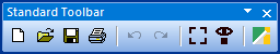 Standard Toolbar