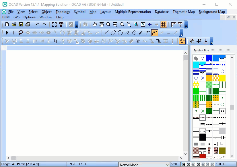 Draw a elliptical object