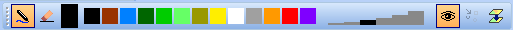 Sketch Toolbar with Large Color Boxes