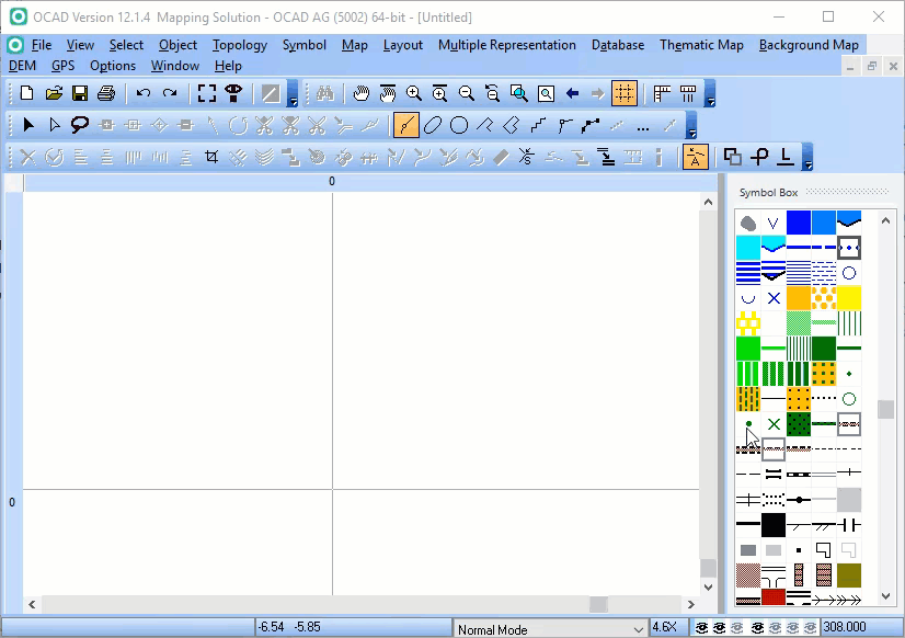 Numerical drawing mode