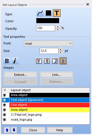 Edit Layout Objects