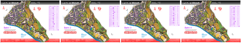 Place courses beside each other