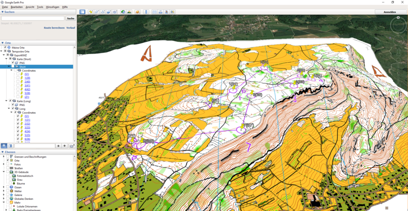 Google Earth with Courses